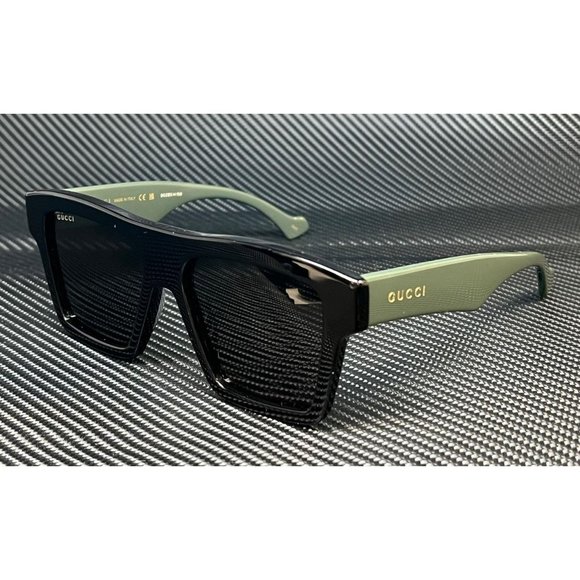 Gucci Black Men's 55mm Sunglasses - Picture 1 of 5